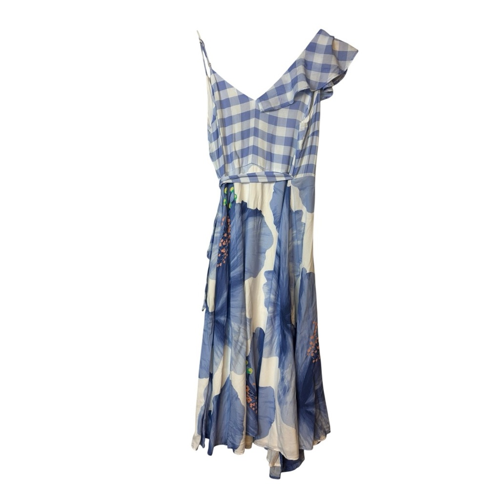 Farm Rio X Anthropologie Seaside Wrap Midi Dress viscose women’s size M - Picture 4 of 11